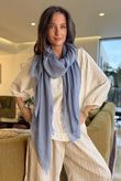 Classic Portobello Scarf Soft Cobalt